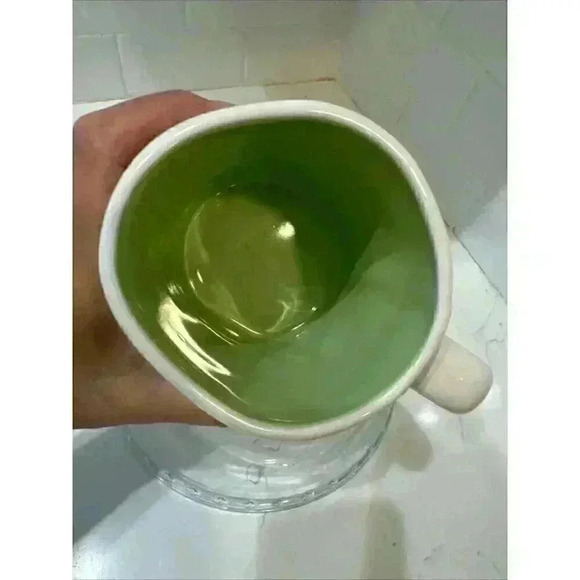 RAE DUNN Easter "HAPPY SPRING" Mug With Watercolor Eggs & Green Inside - Picture 7 of 8